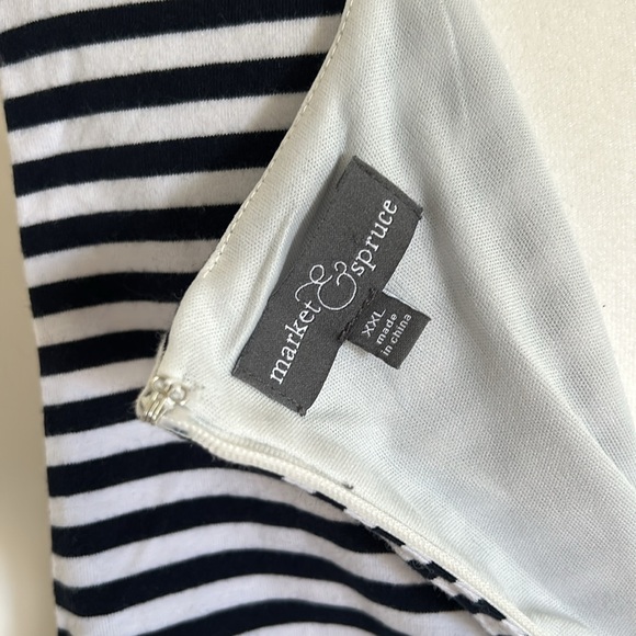 NWOT Market & Spruce Carl Ruched Knit Dress - Picture 6 of 8